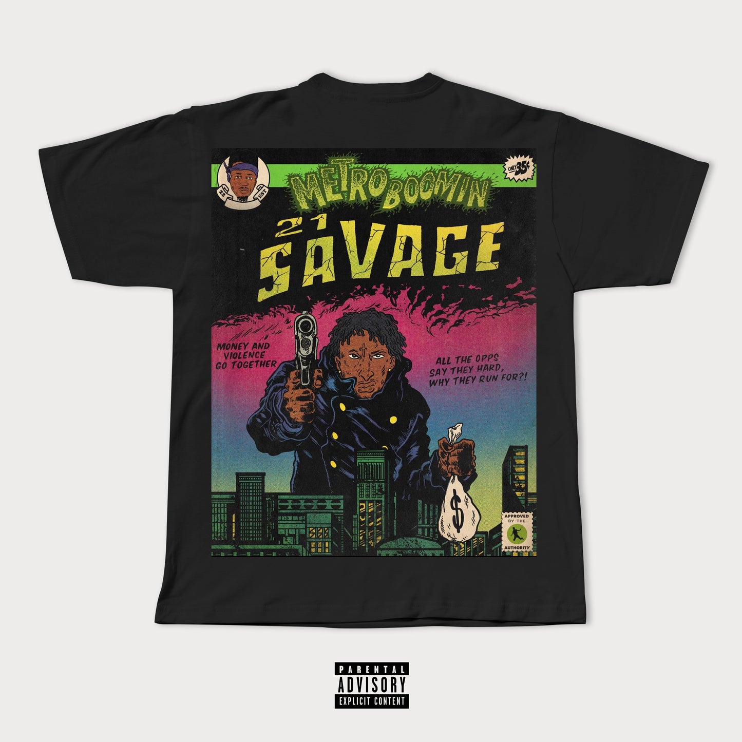 21 SAVAGE X METRO BOOMIN COMIC TEE