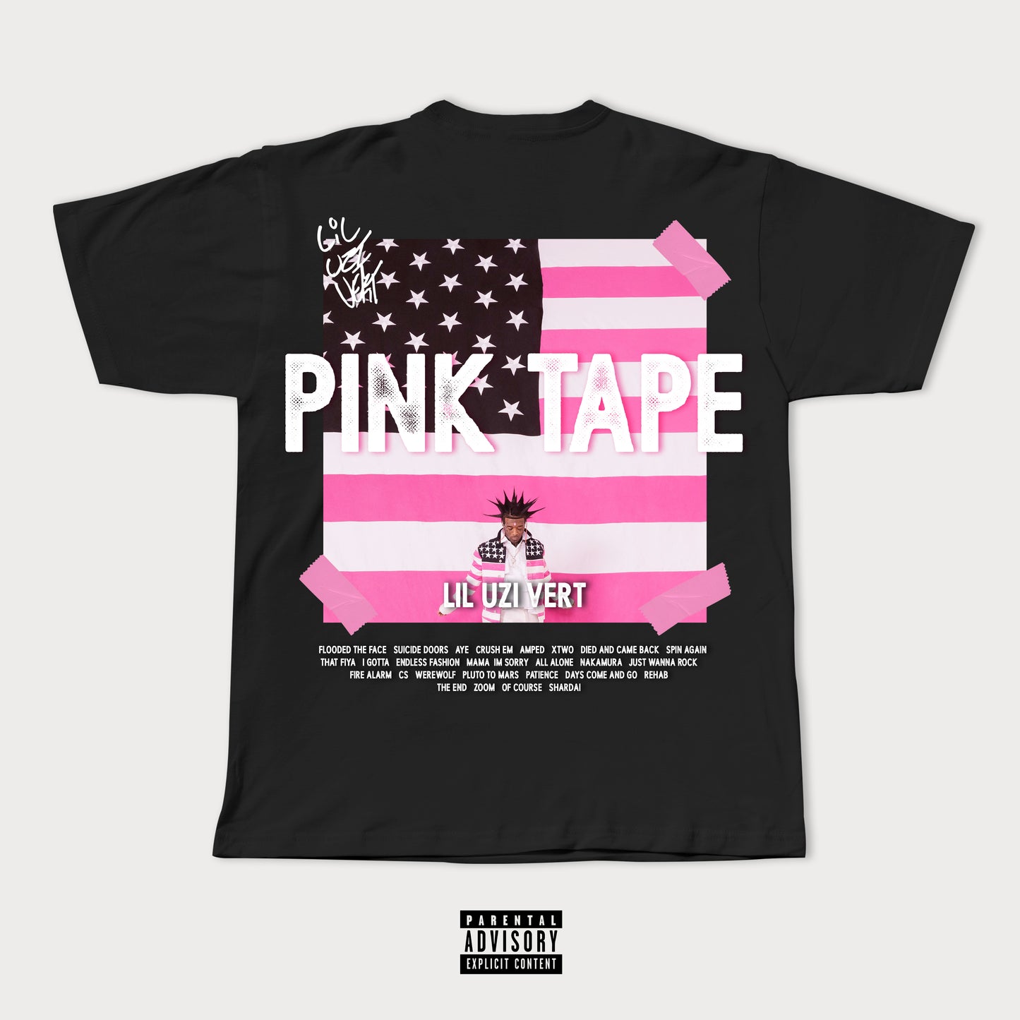 PINK TAPE TEE