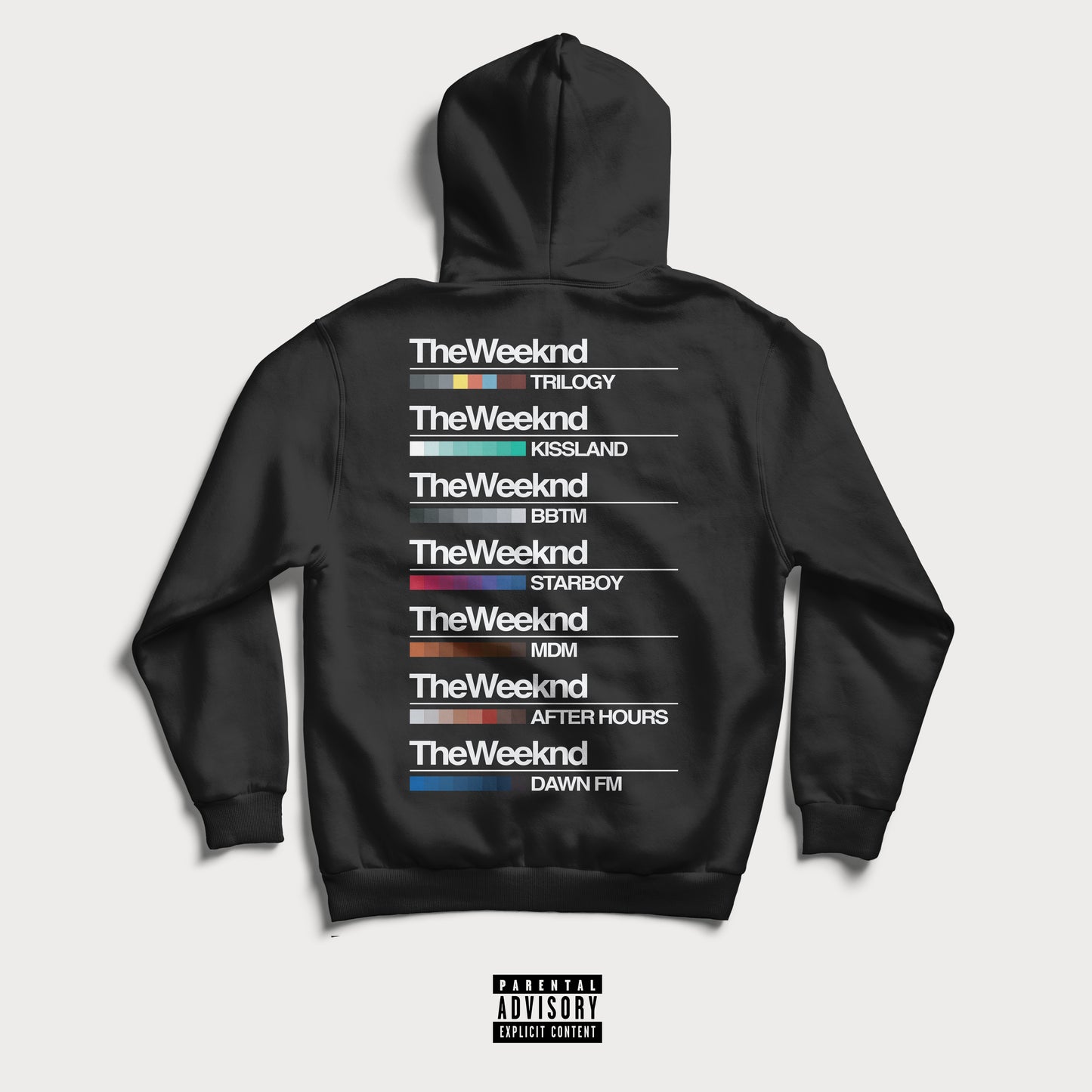 THE WEEKND DISCOGRAPHY HOODIE