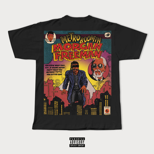 MORGAN FREEMAN X METRO BOOMIN COMIC TEE