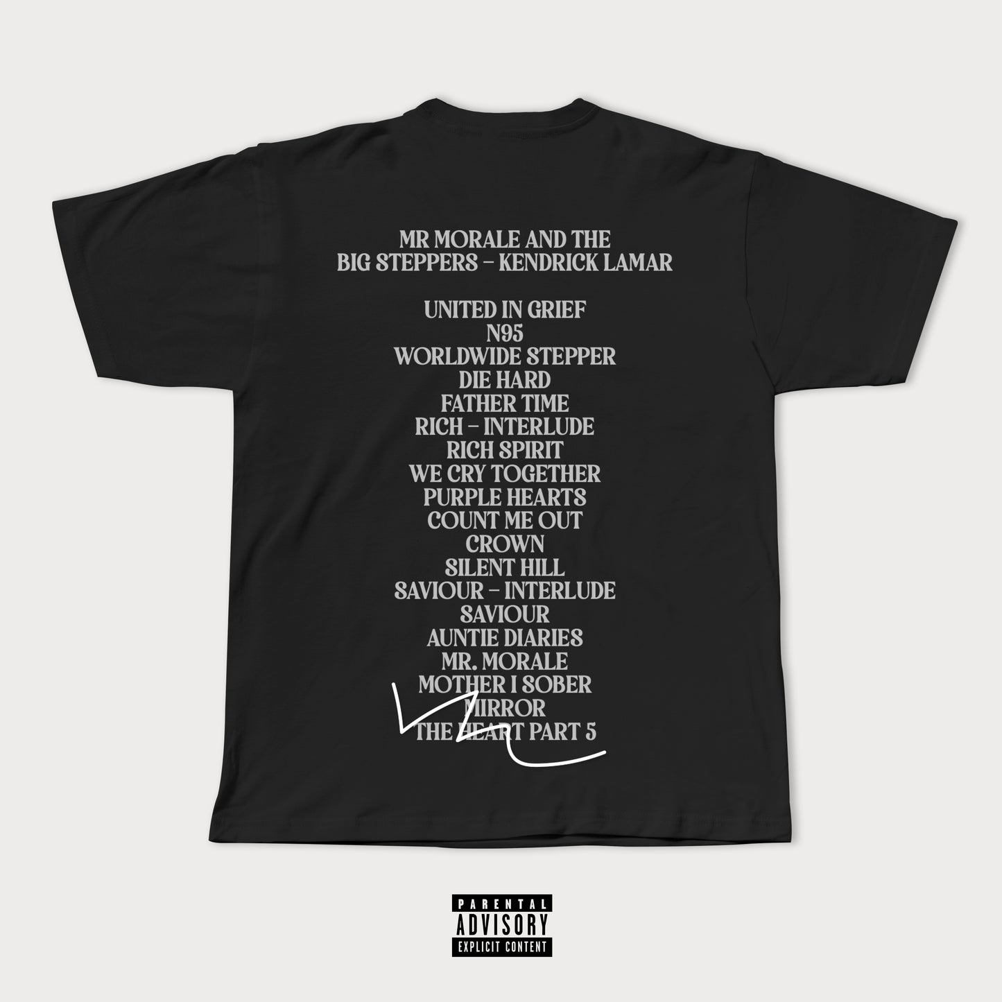 MR. MORALE TRACKLIST TEE