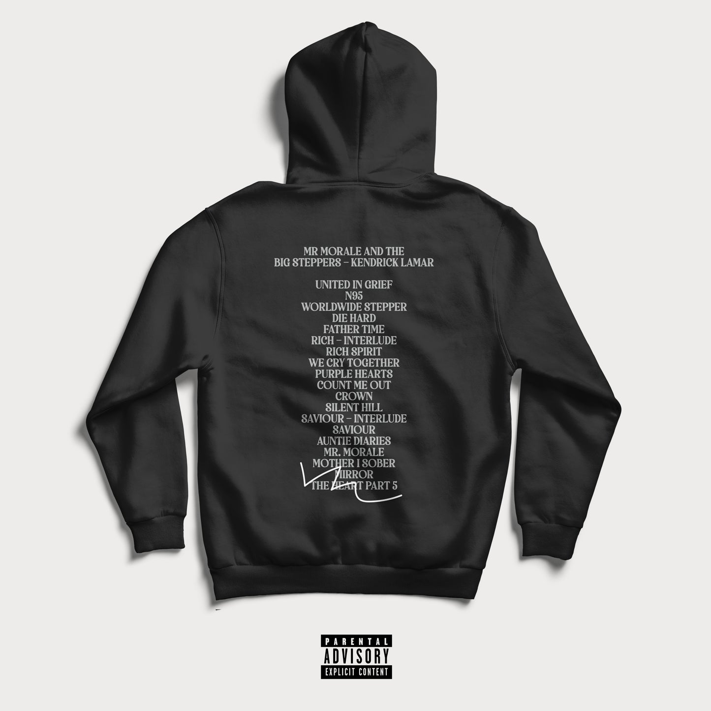 MR. MORALE TRACKLIST HOODIE