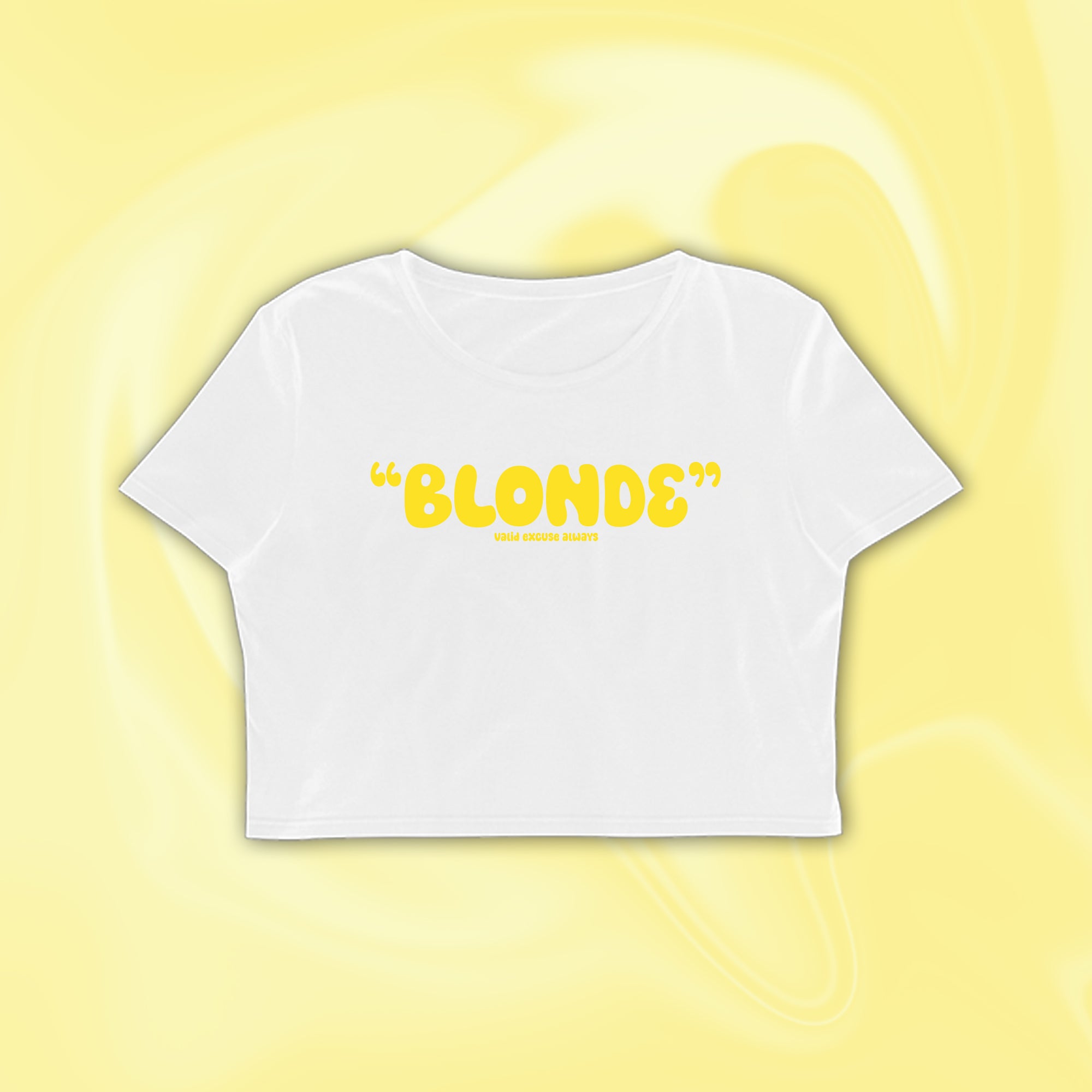 BLONDE CROP TOP