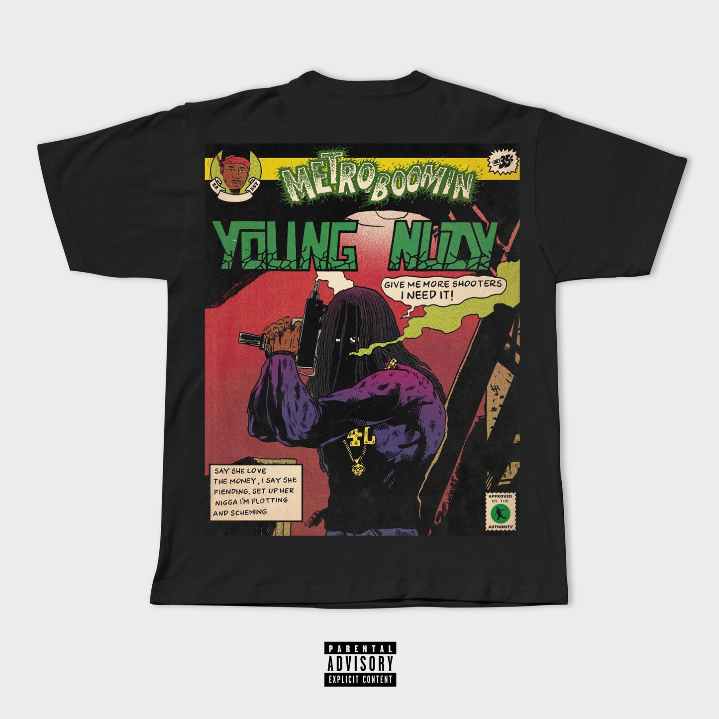 YOUNG NUDY X METRO BOOMIN COMIC TEE